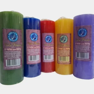 Kit 10 Velas Pérola 250g Cores